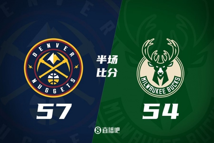 半场战报:约基奇18分10板5助 字母哥10分7板 掘金领先雄鹿3分